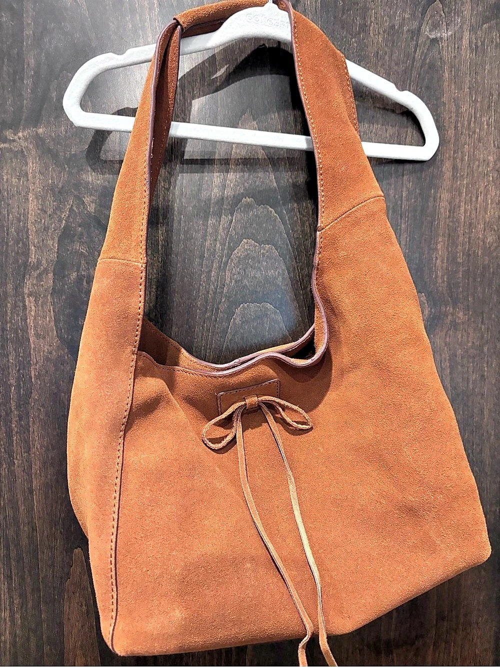 Lucky Brand Clem Suede Hobo Bag in Brown